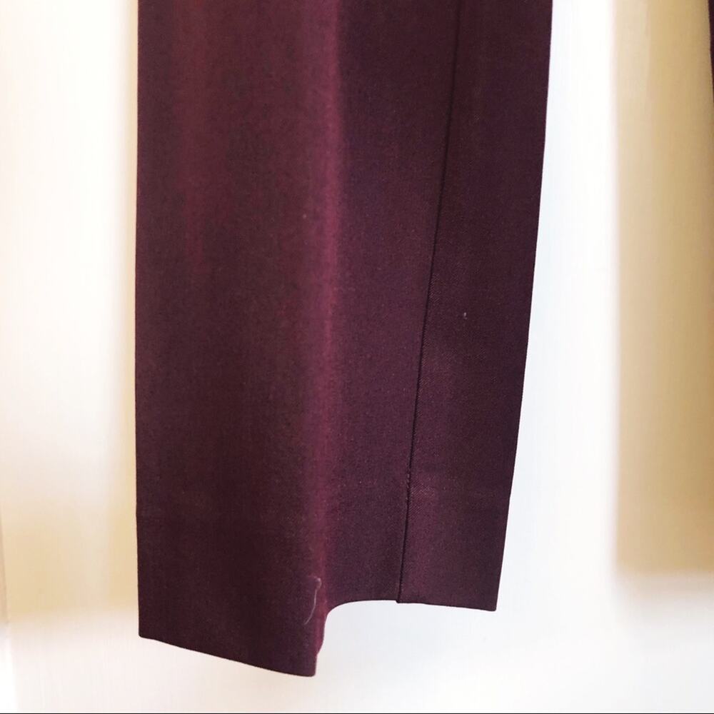 Ann Taylor Maroon Modern Slim Leg Dress Pants - Picture 5 of 12